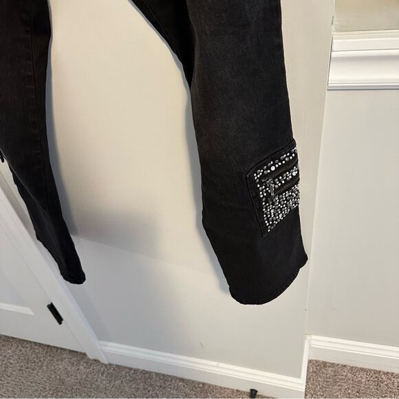 DG2 Diane Gilman Black Studded Jeans 20W - Picture 6 of 10